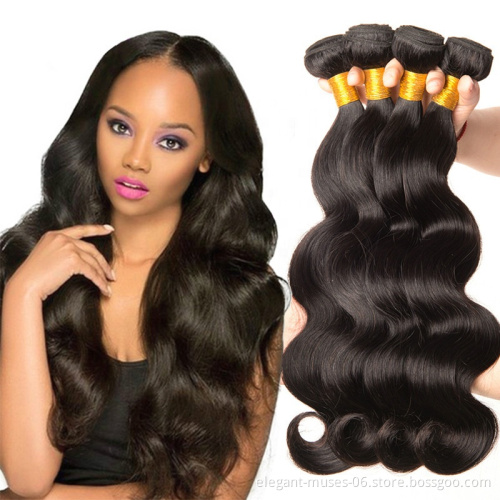 body wave high quality synthetic hair extensions for black women hair bundle weaves
